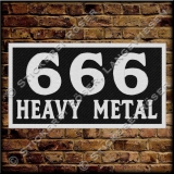 Aufnher / Patch 666-HEAVY METAL
