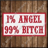 Aufnher / Patch 1%Angel 99% Bitch