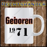 Kaffeebecher Geboren 1971