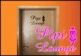 PIPI Lounge- WC Tr Aufkleber Frau Gre A4