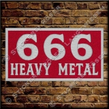 Aufnher / Patch 666-HEAVY METAL
