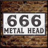 Aufnher / Patch 666-METAL HEAD